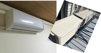 2.2kwエアコン取り付け