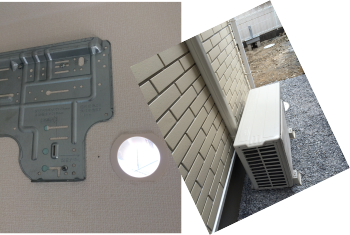 新築で化粧カバー施工