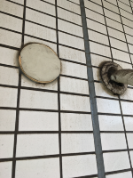 スリーブのパテ処理