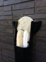 配管カバー内もパテ埋め